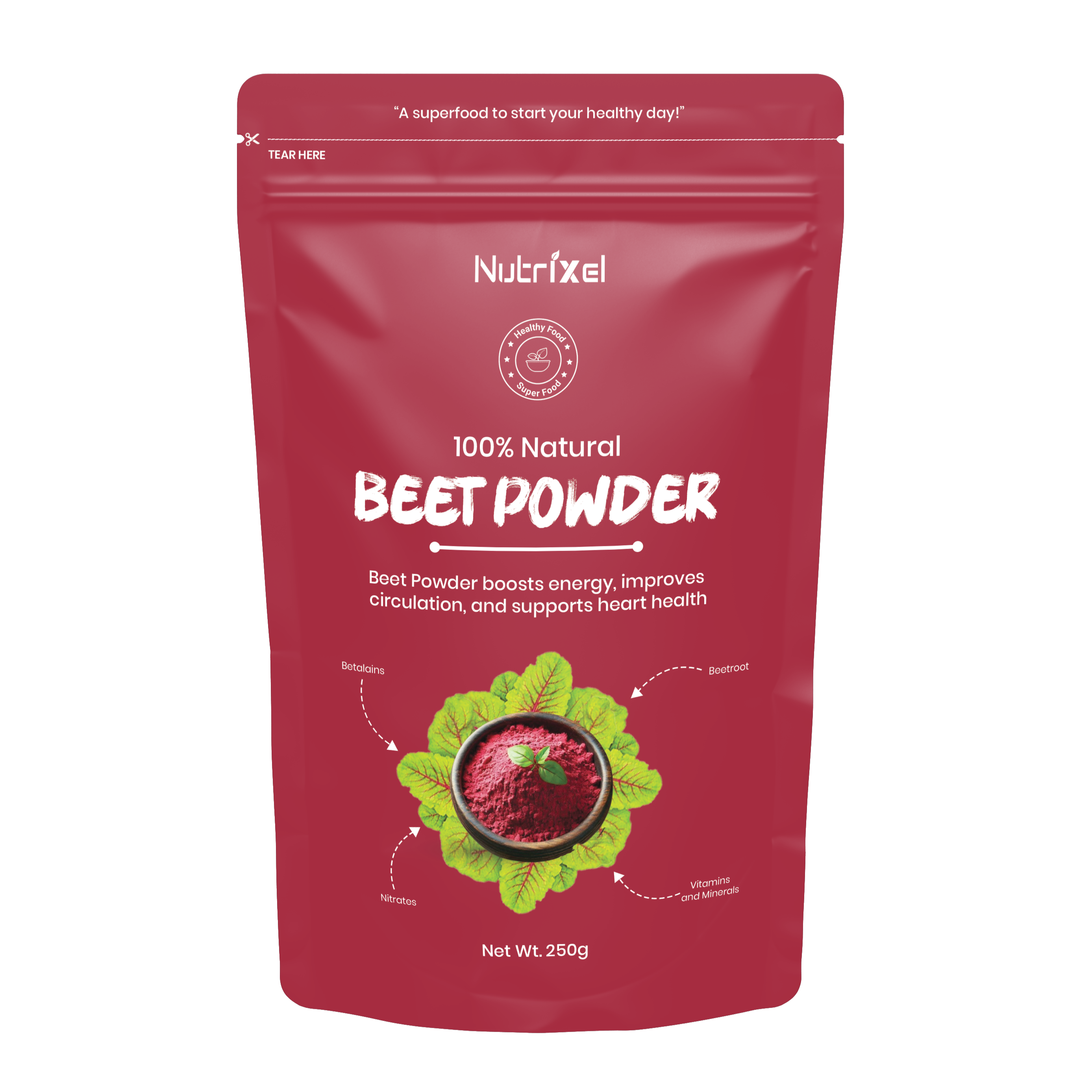 Nutrixel Beet Powder - 250 G | By Nature Rang - Nature Rang